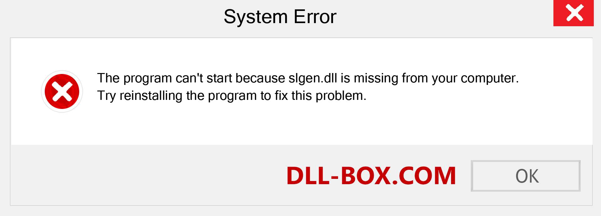  slgen.dll file is missing?. Download for Windows 7, 8, 10 - Fix  slgen dll Missing Error on Windows, photos, images
